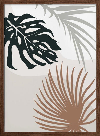 Tropical Leaves No3 - Stretched Canvas, Poster or Fine Art Print I Heart Wall Art