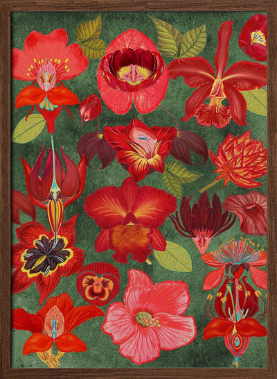 Final Eclectic Garden Copy 3.png - Stretched Canvas, Poster or Fine Art Print I Heart Wall Art