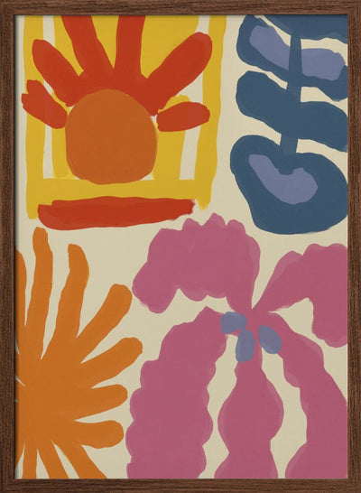 Happy Summer No 2 - Stretched Canvas, Poster or Fine Art Print I Heart Wall Art