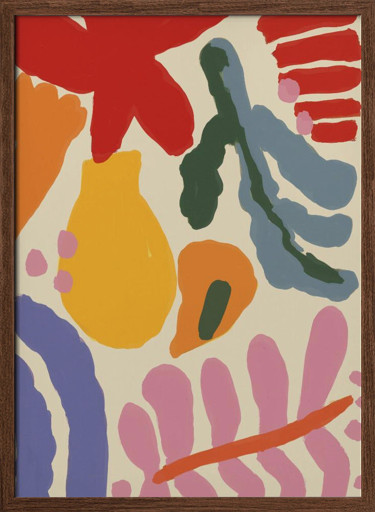 Happy Summer No 1 - Stretched Canvas, Poster or Fine Art Print I Heart Wall Art