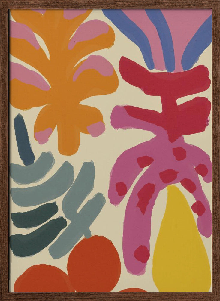 Happy Summer No 5 - Stretched Canvas, Poster or Fine Art Print I Heart Wall Art