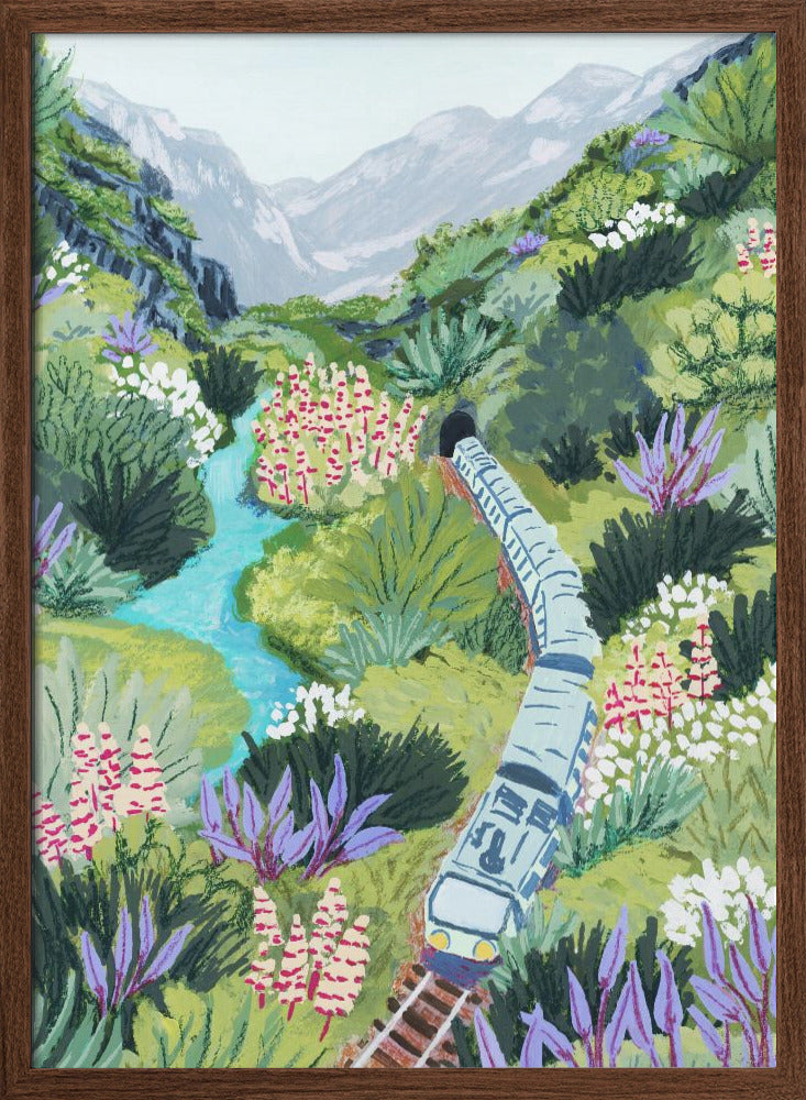 Train Travel - Stretched Canvas, Poster or Fine Art Print I Heart Wall Art