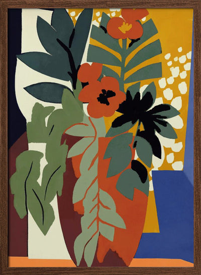 Abstract Flower Impressions - Stretched Canvas, Poster or Fine Art Print I Heart Wall Art