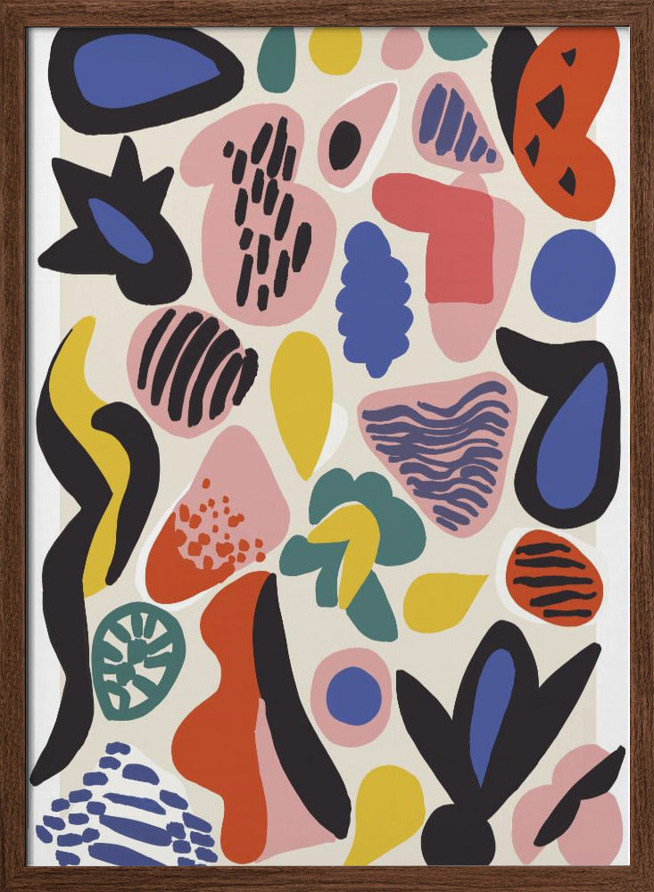 Summer Collection No 5 - Stretched Canvas, Poster or Fine Art Print I Heart Wall Art