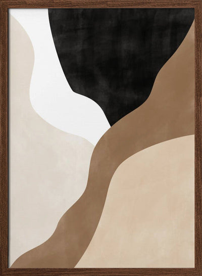 Abstract Beige and Brown Art - Stretched Canvas, Poster or Fine Art Print I Heart Wall Art