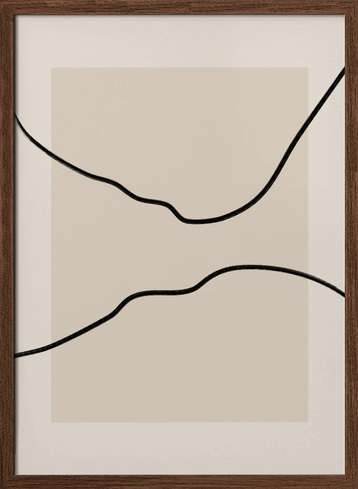 Soft Abstract Lines Art - Stretched Canvas, Poster or Fine Art Print I Heart Wall Art