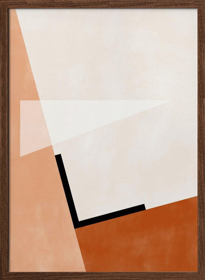 Abstract Geometric Art With Muted Tones - Stretched Canvas, Poster or Fine Art Print I Heart Wall Art