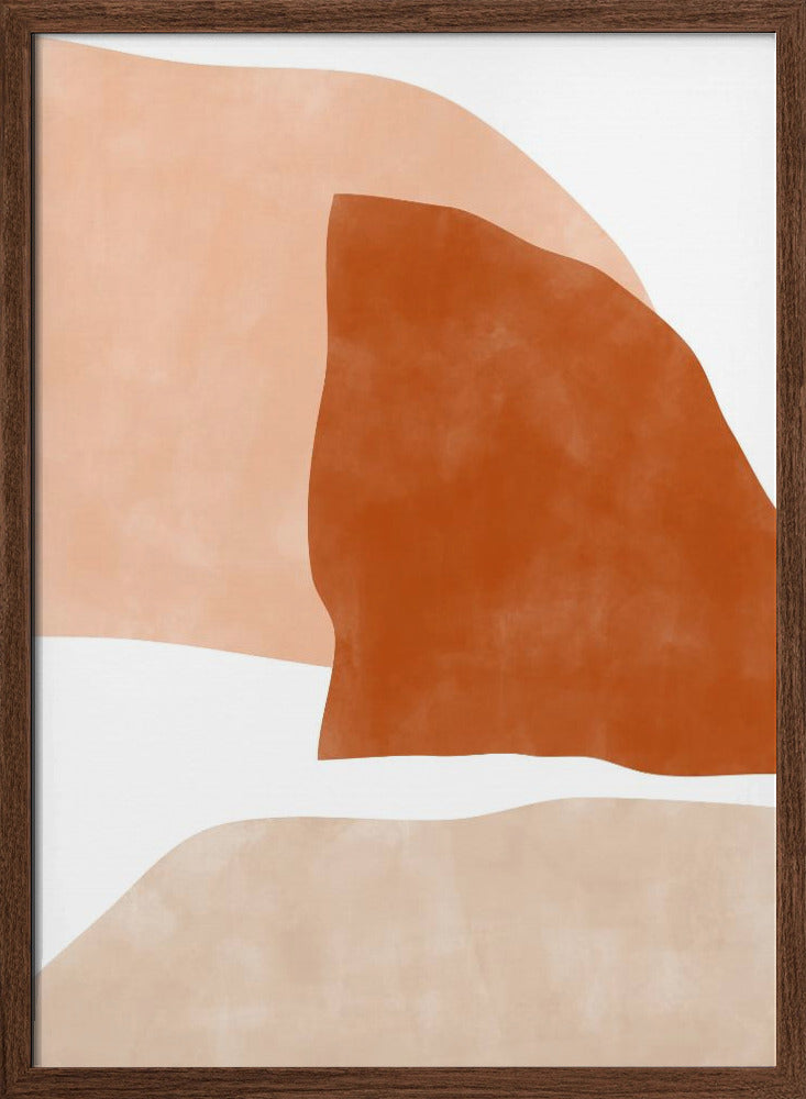 Gentle Earth Tones - Stretched Canvas, Poster or Fine Art Print I Heart Wall Art