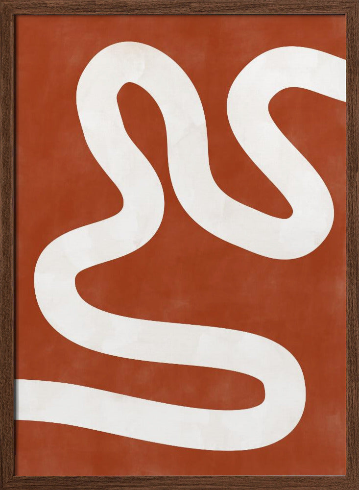 Crimson Pathways - Stretched Canvas, Poster or Fine Art Print I Heart Wall Art