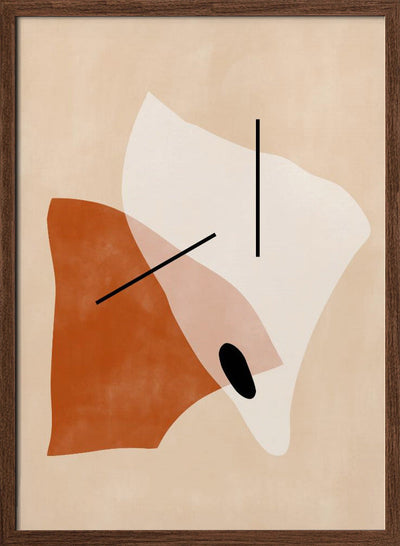 Geometric Shapes In Earthy Tones - Stretched Canvas, Poster or Fine Art Print I Heart Wall Art