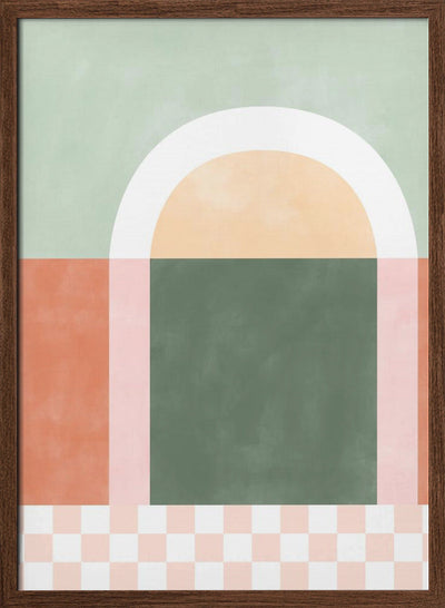 Geometric Composition With Pastel Colors - Stretched Canvas, Poster or Fine Art Print I Heart Wall Art