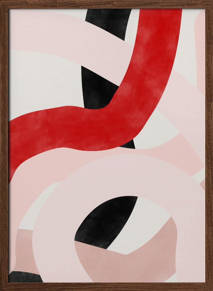 Colorful Curves - Stretched Canvas, Poster or Fine Art Print I Heart Wall Art