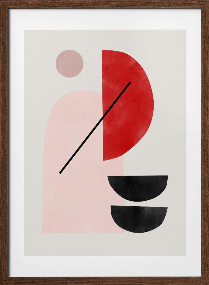 Geometric Shapes In A Minimalist Style - Stretched Canvas, Poster or Fine Art Print I Heart Wall Art