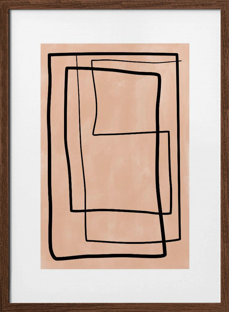 Geometric Elegance - Stretched Canvas, Poster or Fine Art Print I Heart Wall Art