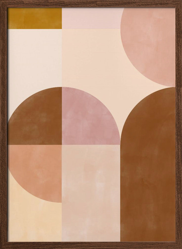 Earthy Geometrics - Stretched Canvas, Poster or Fine Art Print I Heart Wall Art