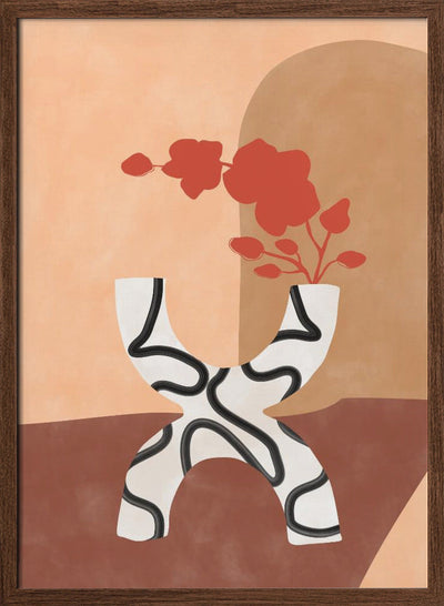 Curved Elegance - Stretched Canvas, Poster or Fine Art Print I Heart Wall Art