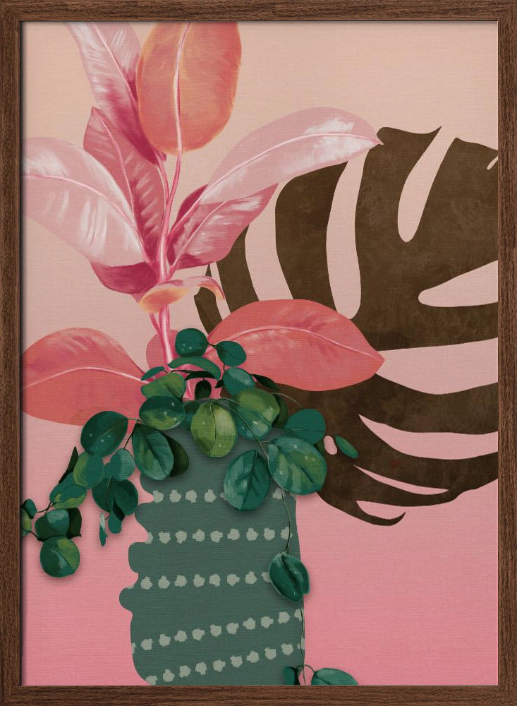 Leaves More 6 Kopie - Stretched Canvas, Poster or Fine Art Print I Heart Wall Art