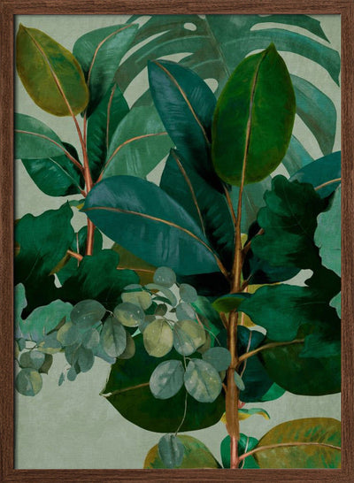 Leaves More 9 Kopie - Stretched Canvas, Poster or Fine Art Print I Heart Wall Art