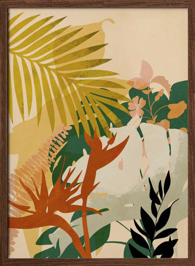 Leaves 24. Januar 2021 20 Hell - Stretched Canvas, Poster or Fine Art Print I Heart Wall Art