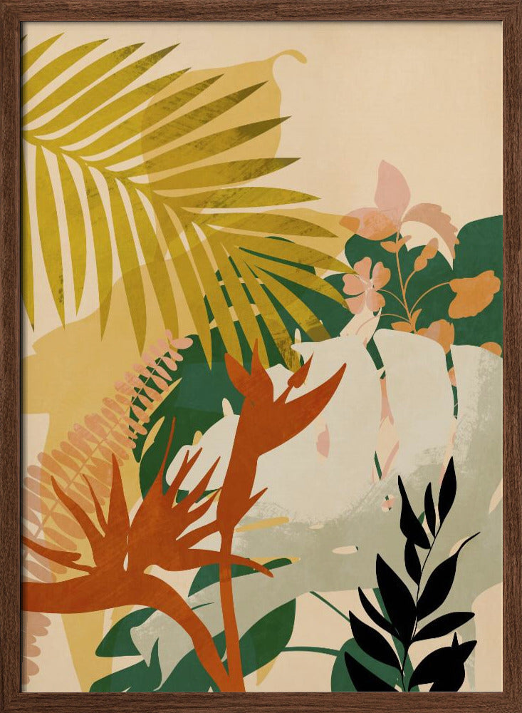 Leaves 24. Januar 2021 20 Hell - Stretched Canvas, Poster or Fine Art Print I Heart Wall Art