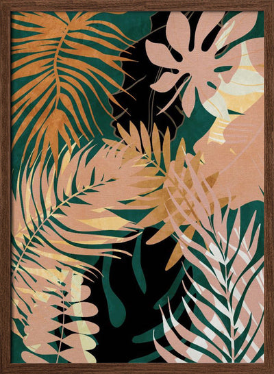 Leaves Summerly - Stretched Canvas, Poster or Fine Art Print I Heart Wall Art