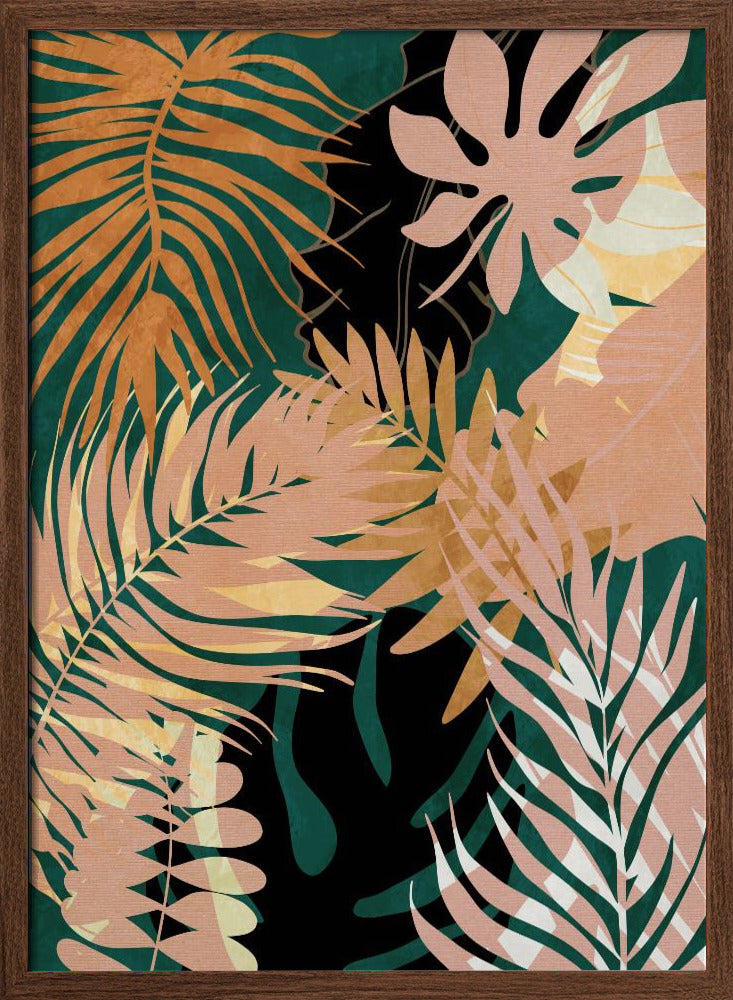 Leaves Summerly - Stretched Canvas, Poster or Fine Art Print I Heart Wall Art