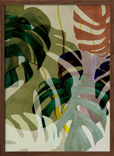 Leaves More 3 Kopie - Stretched Canvas, Poster or Fine Art Print I Heart Wall Art