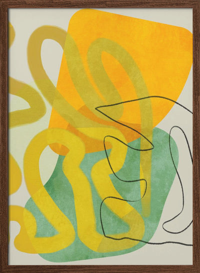 Painted Lines 8 Kopie - Stretched Canvas, Poster or Fine Art Print I Heart Wall Art