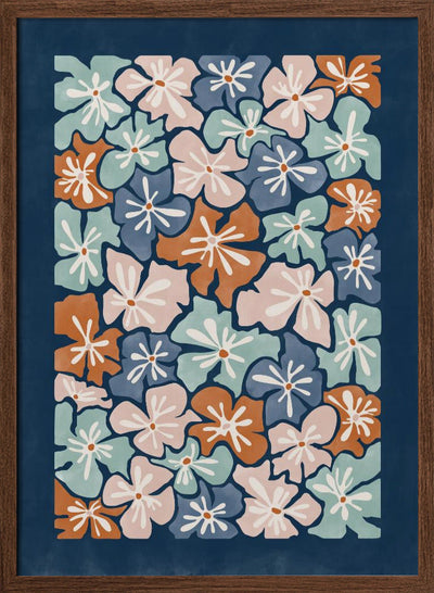 Floral Harmony - Stretched Canvas, Poster or Fine Art Print I Heart Wall Art