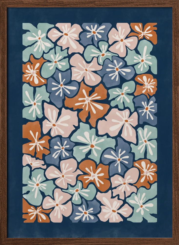 Floral Harmony - Stretched Canvas, Poster or Fine Art Print I Heart Wall Art