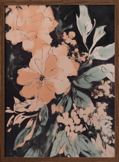 Wild Flowers No 2 - Stretched Canvas, Poster or Fine Art Print I Heart Wall Art