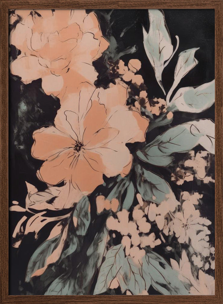 Wild Flowers No 2 - Stretched Canvas, Poster or Fine Art Print I Heart Wall Art