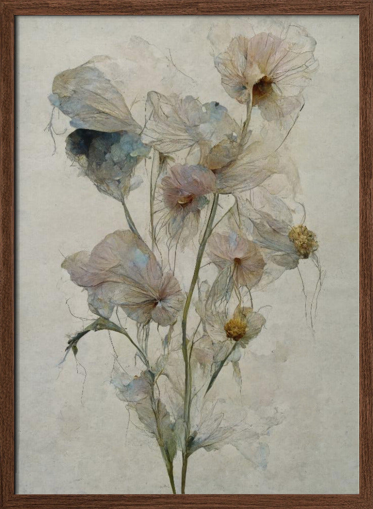 Fragile Flowers - Stretched Canvas, Poster or Fine Art Print I Heart Wall Art