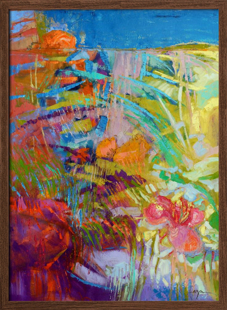 Blooming Heart - Stretched Canvas, Poster or Fine Art Print I Heart Wall Art