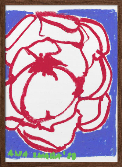 Red Peony - Stretched Canvas, Poster or Fine Art Print I Heart Wall Art