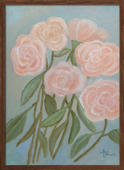 Bunch of Roses - Stretched Canvas, Poster or Fine Art Print I Heart Wall Art