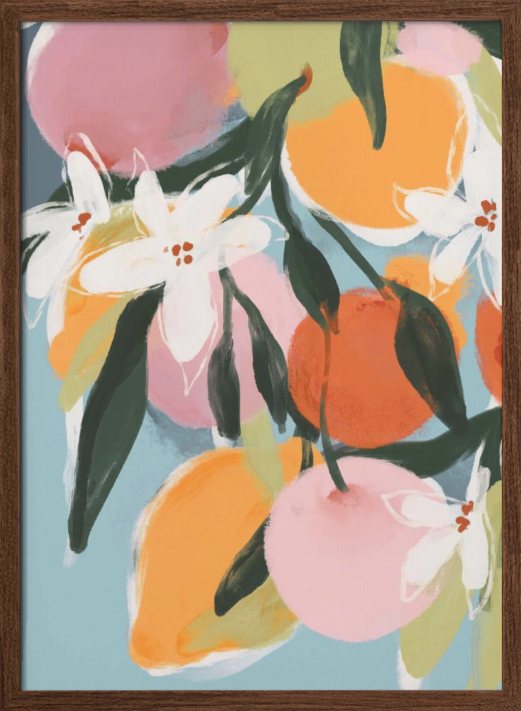 Fruity Summer No 4 - Stretched Canvas, Poster or Fine Art Print I Heart Wall Art