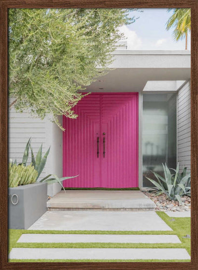 Magenta Pink Doors - Stretched Canvas, Poster or Fine Art Print I Heart Wall Art