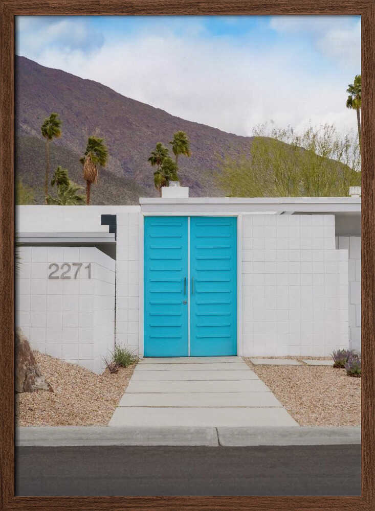 Turquoise Doors - Stretched Canvas, Poster or Fine Art Print I Heart Wall Art