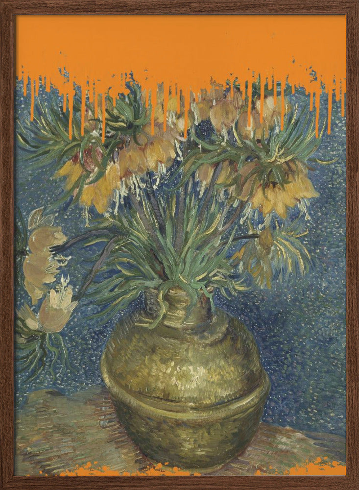 Collage Sunflowers and the splash Van Gogh - Stretched Canvas, Poster or Fine Art Print I Heart Wall Art