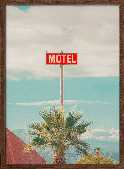 This Motel is for the Birds - Stretched Canvas, Poster or Fine Art Print I Heart Wall Art