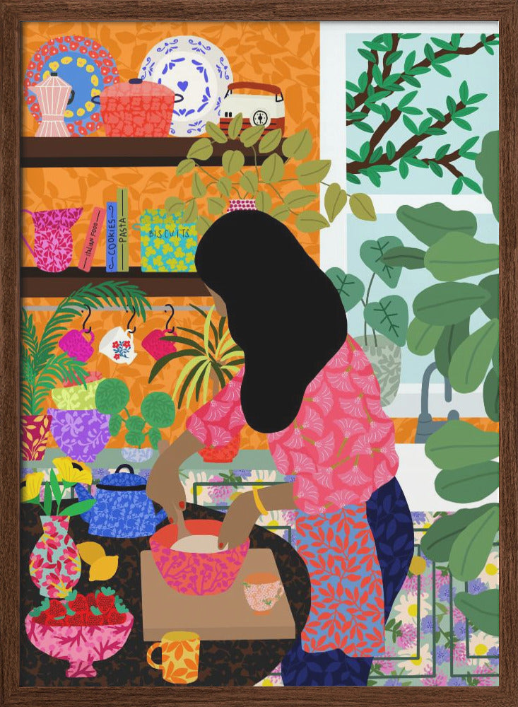 9933x14043 Din 128 Cooking My Breakfast - Stretched Canvas, Poster or Fine Art Print I Heart Wall Art