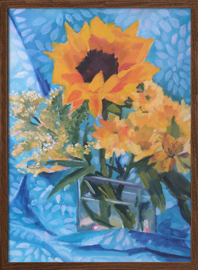 Summer Flowers - Stretched Canvas, Poster or Fine Art Print I Heart Wall Art