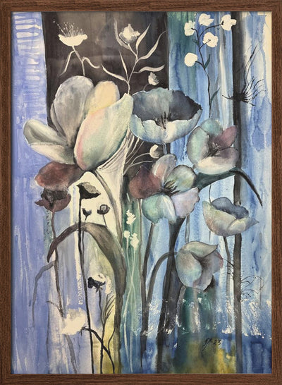 Blue mood - Stretched Canvas, Poster or Fine Art Print I Heart Wall Art