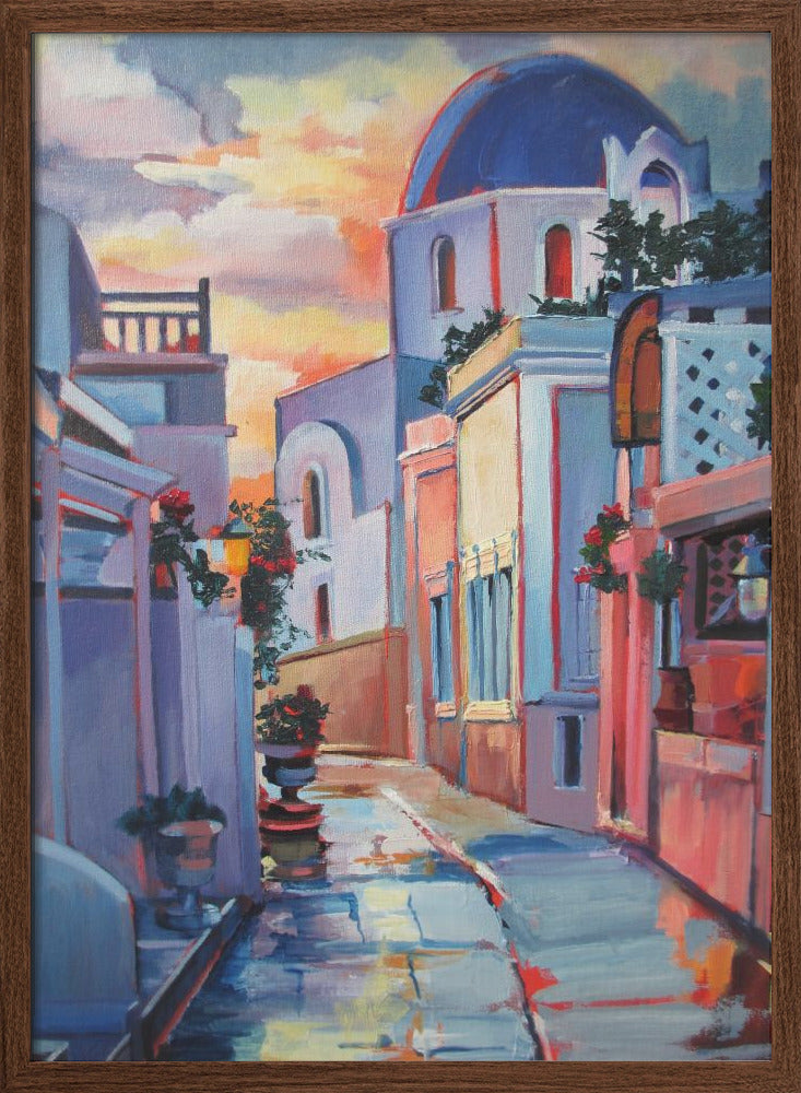 Greek Church - Stretched Canvas, Poster or Fine Art Print I Heart Wall Art