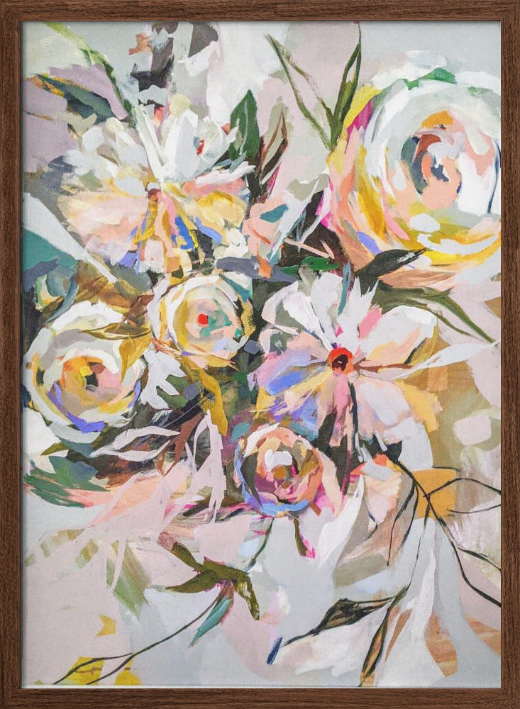 Bedroom Flowers - Stretched Canvas, Poster or Fine Art Print I Heart Wall Art