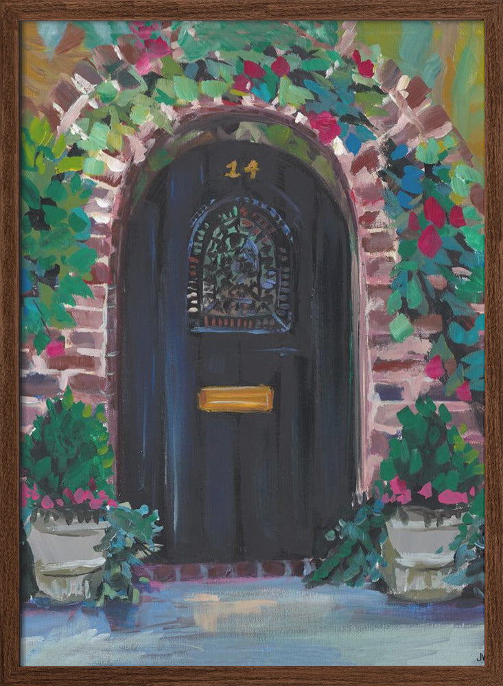 Black Door - Stretched Canvas, Poster or Fine Art Print I Heart Wall Art