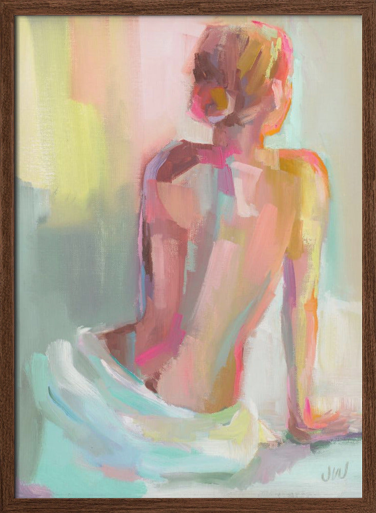 Woman Posing - Stretched Canvas, Poster or Fine Art Print I Heart Wall Art