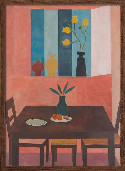 The Restaurant - Stretched Canvas, Poster or Fine Art Print I Heart Wall Art