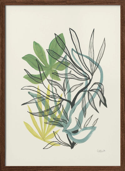 Foliage N.4 - Stretched Canvas, Poster or Fine Art Print I Heart Wall Art